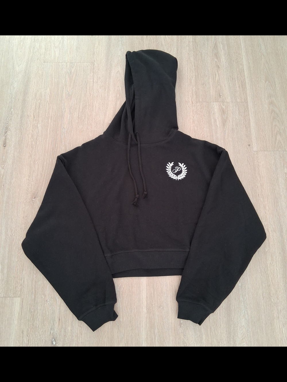 PINK Victorias Secret Ivy Fleece Cropped Hoodie Size M - Picture 3 of 4